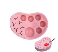 Palette de lotion pour lever les cils, palette de maquillage réutilisable - Plateau multifonction en silicone facile à nettoyer, outil de plastification pour permanente des cils et sourcils pour