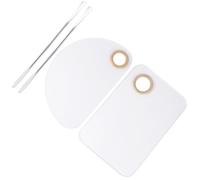 Palette de Manucure en Acrylique Blanc pour Nail Art, Lisse | Plaque Transparente, Nettoyage Facile, Usage à Domicile, pour Exposer Œuvres D’ongles Finies, Format Pratique