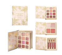 Palette De Maquillage - 1,5 Ml, 12 Couleurs De Fard À Paupières, Livre, Palette De Fards À Paupières Pailletés, Blush, Surligneur, Brillant À Lèvres | Kit De Beauté Tout-en-un Pour La Photographie De