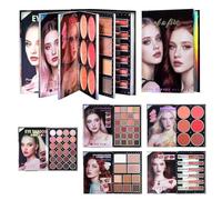 Palette de maquillage - 48 couleurs pigmentées et professionnelles, fard à joues pour le visage pailleté | boîte de beauté multifonctionnelle | maquillage quotidien pour fêtes, voyages