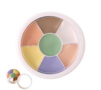 Palette de maquillage à la crème - Correcteur mélangeable et kit de fondation avec surligneur étanche | Palette de visage tout-en-un pour le contour, la couverture, la correction de la peau, la lueur