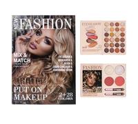 Palette De Maquillage | Blush 30 Couleurs Tenue Longue | Palette De Maquillage Pour Les Yeux Style Livre - Pour Quotidien Soirée Voyage Anniversaire Séances Photo Mariage Soirée Sortie Femmes