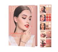 Palette De Maquillage Coloré, Palette De Fards À Paupières 67 Couleurs En Forme De Livre, Kit De Contouring Cosmétique Pour Femmes Adultes Amoureuses Famille Amie Épouse