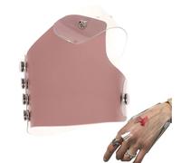 Palette de maquillage cosmétique - Gant de mélange à main en cuir - Surface de mélange de beauté professionnelle - Accessoires réutilisables - Outil de mélange de couleurs pour fond de teint