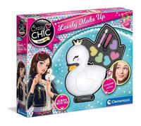 Clementoni - 18643 - Crazy Chic Make Up - Lovely Make Up - Palette de Maquillage Cygne pour Enfants - avec Divers Produits et Ustensiles Cosmétiques - Fard, Rouge à Lèvres, Etc.