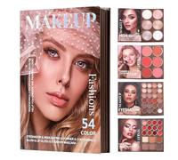 Palette de maquillage de voyage - Kit cosmétique léger, étui compact durable, organiseur multi-nuances, design | Collection de livres de maquillage portable pour femmes, adolescentes, débutants au