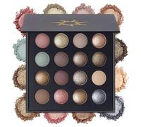 Palette de maquillage d'ombres à paupières cuites très pigmentées et de longue durée, 16 couleurs d'ombres à paupières nude avec des paillettes mates et des reflets métalliques