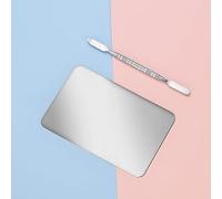 Palette de maquillage en acier inoxydable avec spatule outil mélange professionnel pour maquilleurs crèmes couleur salon beauté adaptée à la fondation liquide au rouge lèvres l ombre paupières art du