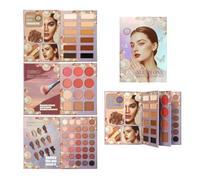 Palette de Maquillage en Forme de Livre,Trousse Cosmétique Voyage - Coffret Palette Maquillage Style Livre Pliable | Pour Débutantes Adultes Adolescents Quotidien Soirée