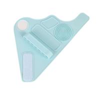 Palette De Maquillage En Silicone Bracelet Palette De MéLange De Palette De Palette Pratique Et Rapide à Des Outils Avec Une Sangle De Silicone Portable Multifonctionnelle (Bleu)