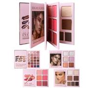 Palette de maquillage - Ensemble compact de 43 couleurs, mélange de poudre mate, palette imperméable pour le visage avec fard à paupières, fard à joues pailleté, contour | Beauté et pour les v