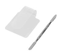 Palette de maquillage fond de teint rouge à lèvres tonifiant palette cosmétique acrylique transparente avec bâton de mélange de couleurs pour maquilleurs professionnels