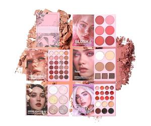 Palette de maquillage Générique - Surligneur 6 couleurs | Style livre 24 couleurs palettes d'ombres à paupières - pour femmes filles maquillage voyage beauté fête scène quotidienne