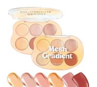 Palette De Maquillage Highlighter | 6 Couleurs Contour, Highlight Et Fard À Joues,Kit Cosmétique Crème Imperméable Éclat Naturel Visage et Corps pour Soirée