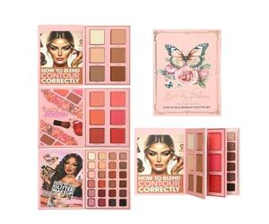 Palette de maquillage | Illuminateur 36 couleurs longue durée Design livre pliable Palette de fards à paupières à 3 couches - Pour femmes et filles en beauté, jour après jour, voyage et fête