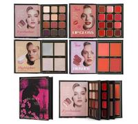 Palette De Maquillage Livre,4 Couches Longue Durée Pliable Multifonction Fournitures De Beauté,Palette De Maquillage Voyage | pour Artistes Femmes Matures Mariage Bal Bureaux Fêtes Voyage Mode Quotidi