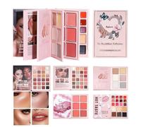 Palette de Maquillage Livret de Voyage - Palette Visage Feminine - Blush Et Contour Portable,Pour Debutantes Professionnelles Artistes Mariées Amatrices De Beaute Quotidien Mariage Scène
