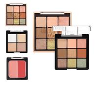 Palette de Maquillage - Maquillage Palette à Paupières Blush Highlighter | Cosmétiques Effets Satinés et Mats pour Peau Mature Soirées Déplacements Voyages