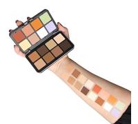Palette de maquillage - Maquilleur Cream Cream à 16 couleurs | Ensemble de correcteur sous-œil | Maquillage dissimulé le correcteur hydratant pour la palette de fond de teneur en peau accessoire