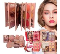 Palette de Maquillage,Multi-Couleur 6 Couches,Palette De Maquillage Visage Blush Contour - pour Femmes Filles Débutant Quotidien Soirée Rencontres Transport Séance Photo Mariage