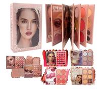 Palette de Maquillage,Multi-Couleur 6 Couches | Palette Highlighter Blush Style Livre | Pour Quotidien Soirée Rencard Séance Photo Mariage Anniversaire Femmes