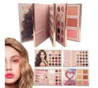 Palette de maquillage multifonction tout-en-un, fard à paupières portable, kit de beauté et pigments mélangables, utilisation pour étudiants, mariées et professionnels, accessoire de maquillage, 11,5