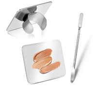Palette De Maquillage, Palette De MéLange De Maquillage CosméTique En Acier Inoxydable, Outils De MéLange De Maquillage Professionnels Pour Le Maquillage Des Ongles