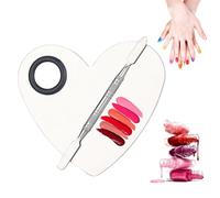 Palette De Maquillage,Palette Teint,Plateau De Mélange De Maquillage En Acier Inoxydable,Plateau De Fond De Teint Avec Bâton Tonifiant À Double Extrémité,pour Fond De Teint, Fard À Paupières