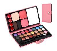 Palette de Maquillage Portable,Makeup Set,Maquillage Fille Palette Fard a Paupiere Maquillage Palette pour Femme (Rose)