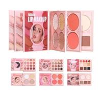 Palette de maquillage - Poudre de surligneur longue durée et éblouissante - Palette de fards à paupières pour le maquillage du visage, pour les filles, débutants, anniversaire, Saint-Valentin, mariage