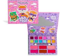 Palette De Maquillage Pour Enfant - Assortiment De 12 Fards À Paupières & 6 Brillants À Lèvres Pour Enfants - Maquillage Enfant Fille - Sans Produit Nocif - A Partir De 3 Ans
