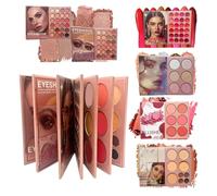 Palette De Maquillage Pour Femmes | Multi-Couleur 6 Couches,Palette Maquillage Visage Complet Femme avec Blush - Pour Quotidien Soirée Rencard Séance Photo Mariage Anniversaire Femmes