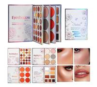 Palette De Maquillage Pour Le Visage - 4 Couches 45 Couleurs Transportable - Palette De Contour Pour Les Yeux Et Le Visage,Pour Les Femmes Les Débutantes Les Rencontres Le Quotidien Les Fêtes Les Mari