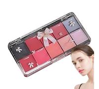 Palette de maquillage pour les lèvres pour costume - Texture gelée 10 nuances, kit cosmétique hydratant, formule légère non collante | Kit de rouge à lèvres coloré pour fête scène événement festival