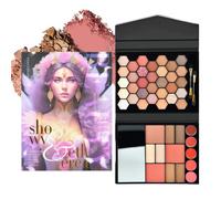 Palette De Maquillage Pour Les Yeux,46 Couleurs Highlighter Résistant À L'Eau - Palette Pour Les Yeux,pour Femmes Filles Halloween Adolescent Quotidien Fête Voyage Usage Quotidien