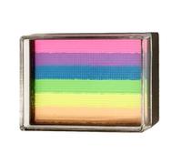 Palette de maquillage pour visage arc-en- 6 couleurs aquarelle pour mariages, anniversaires, carnaval, Halloween, Noël, cosplay et événements artistiques