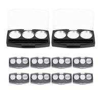 Palette de maquillage vide, conteneurs de maquillage vides | Emballage de bac à paupières 10x compact compact - Boîte de rangement cosmétique multifonctionnelle Contator Creative Feed Shadow pour les