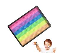 Palette de Maquillage Visage, Kit Complet de Maquillage Artistique, Peinture à l'Eau 6 Couleurs pour Carnaval Mariage Halloween Noël Cosplay Fête d'Anniversaire Adulte