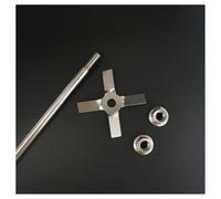 palette de mélange, 1 ensemble d'agitateur à hélice quatre pales en acier inoxydable 304(7cm blade with rod)