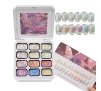 Palette de mélange de couleurs de gel à ongles - cosmétique hautement pigmenté avec palette de 12 champs de couleurs, palette de 24 g de vernis à ongles gel et de peinture | pour expérimentés et