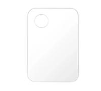 Palette de mélange de maquillage 12 trous en acrylique pour fard à paupières, crème pigmentée en acier inoxydable, outil de manucure (rectangle)