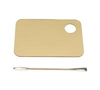 Palette de mélange de Maquillage doré, Fond de Teint Acrylique avec spatule pour mélanger la crème de Maquillage, Nail Art