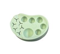 Palette de mélange de maquillage - Panneau de mélange de silicone, de beauté, de préparation de couleur, carrelage tourbillon crème | Cosmétiques coiffants pour sourcils