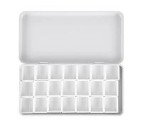 Palette de mélange de peinture, Coffret de peinture aquarelle 12/21/24/45 cases, godets vides, plateau, boîte en fer, palette d'artiste(21grids 2ml Pans)