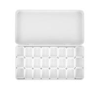 Palette de mélange de peinture, Coffret de peinture aquarelle 12/21/24/45 cases, godets vides, plateau, boîte en fer, palette d'artiste(24grids 1ml Pans)