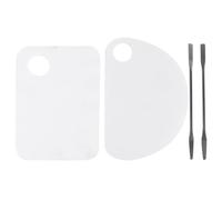 Palette de Mélange pour Manucure en Acrylique Plastique, 4 Pièces | Surface pour Mélanger Couleurs, Affichage des Créations Finies, Usage à Domicile et Formation en École de Beauté