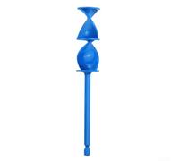 Palette de mélangeur en résine époxy de 165 mm pour perceuse, tige hexagonale de 6,35 mm, agitateur de peinture en silicone pour joints, vernis, colorants, outil de mélange réutilisable (bleu)