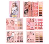 Palette de Palette de Visage en Forme de Livre avec Fard à Joues | Assortiment Perlé Mat de Fards à Joues et Paupières Pour Les Trajets Quotidiens Les Rendez-Vous L'École Les Voyages Les