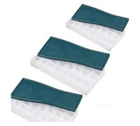 Palette de peinture à 24 compartiments, boîte de rangement profonde en plastique avec couvercle souple for aquarelle, gouache, huile et autres peintures.(3Pcs 24 Wells box)