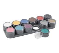 Palette de peinture à base d'eau, couleurs asstd, 12 x 15 ml.